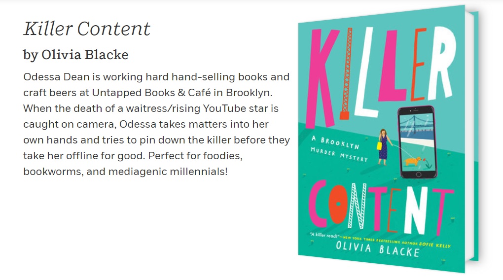 Killer Content - Perfect for foodies, bookworms, and mediagenic millennials